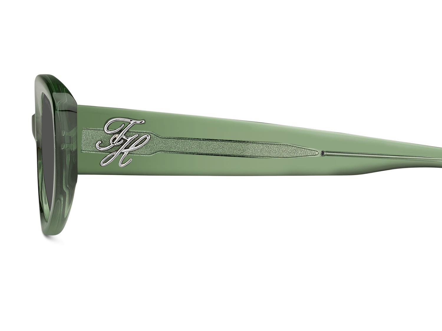 Sunglasses Tommy Hilfiger Th 2344/S 208787 1ED IR color green shape oval lenses grey