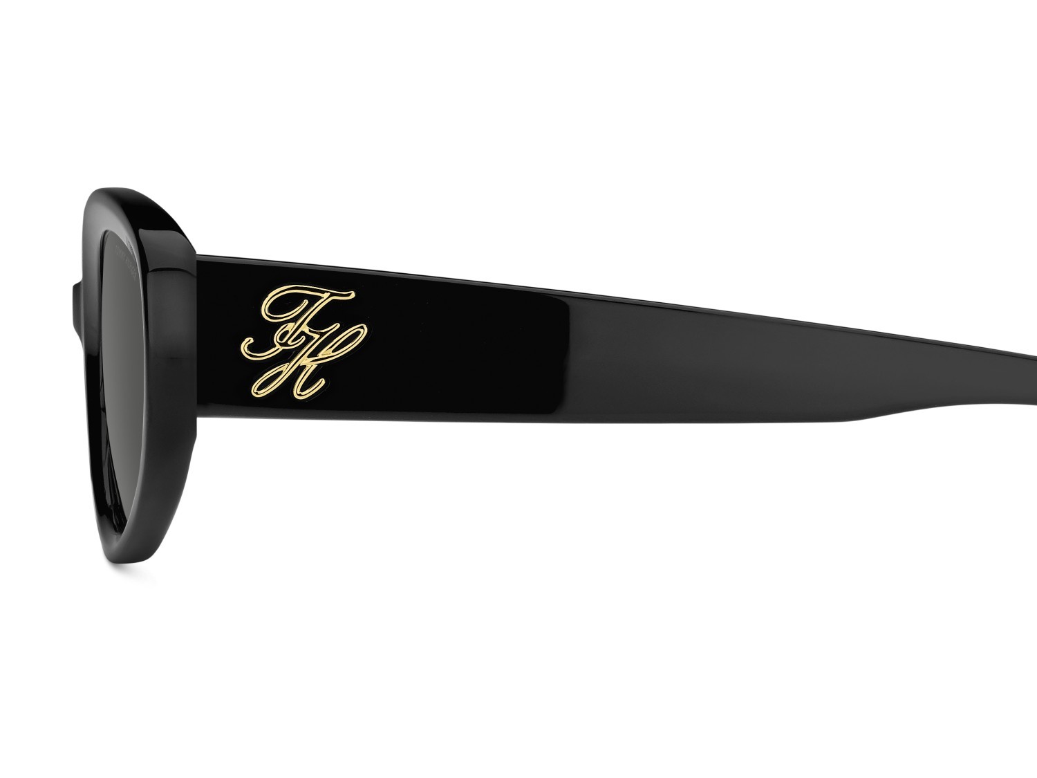 Occhiali da sole Tommy Hilfiger Th 2344/S 208787 807 IR colore black forma ovale lenti grey