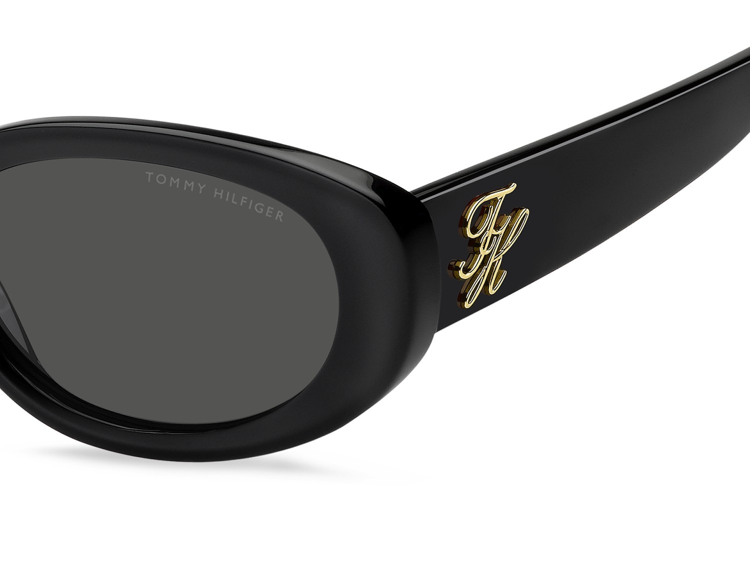 Occhiali da sole Tommy Hilfiger Th 2344/S 208787 807 IR colore black forma ovale lenti grey