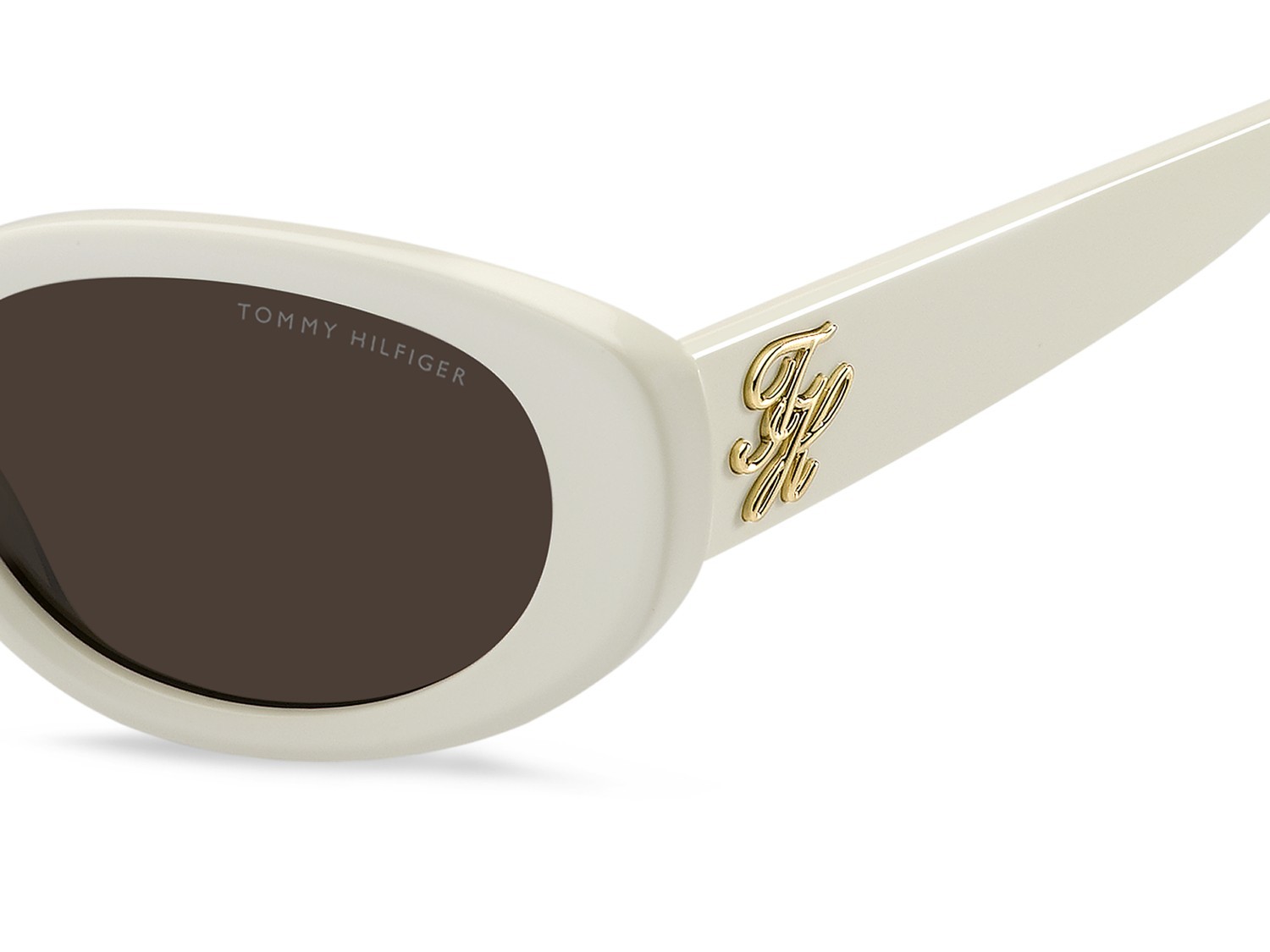 Sunglasses Tommy Hilfiger Th 2344/S 208787 SZJ 70 color ivory shape oval lenses brown