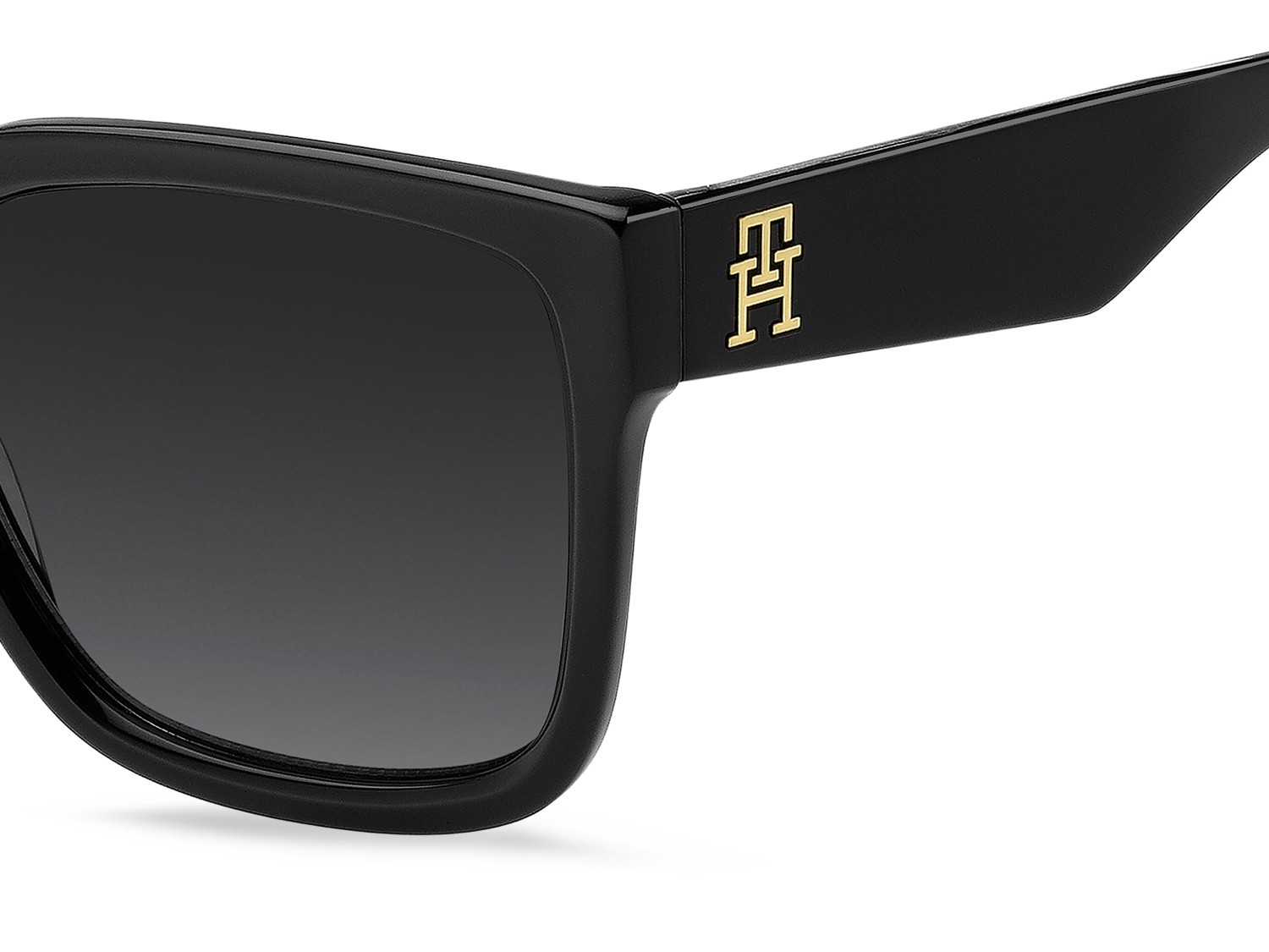 Sunglasses Tommy Hilfiger Th 2342/S 208788 807 9O color black shape square lenses dark grey shaded