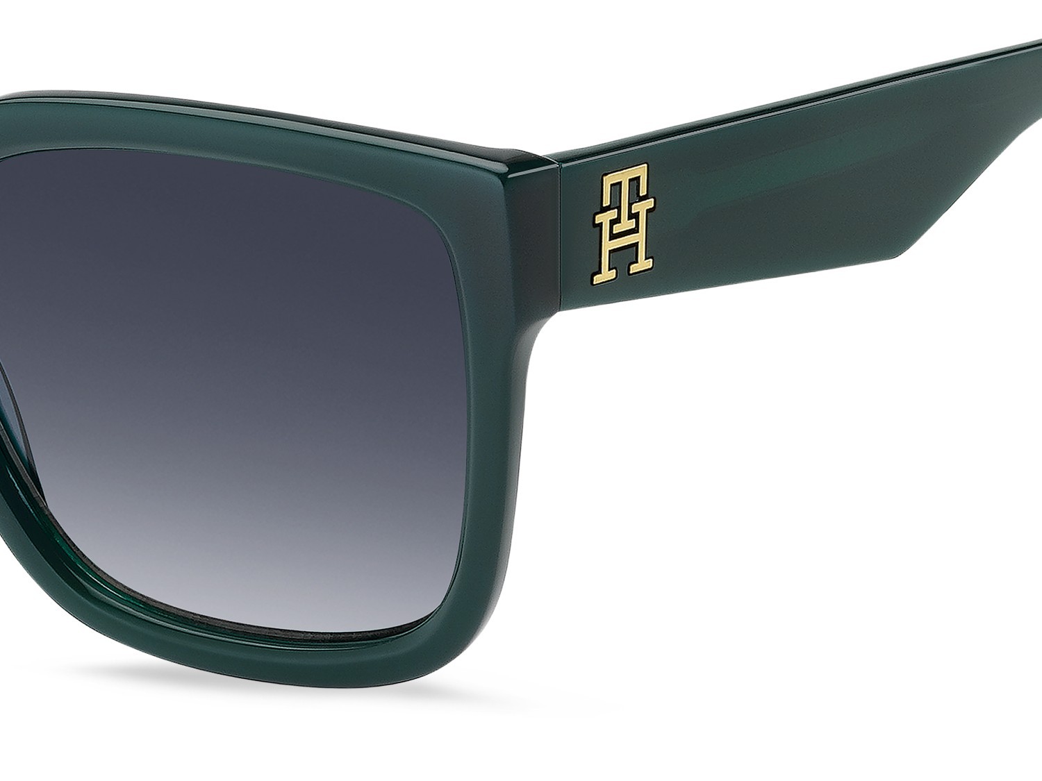 Sunglasses Tommy Hilfiger Th 2342/S 208788 ZI9 08 color teal shape square lenses dk blue shaded