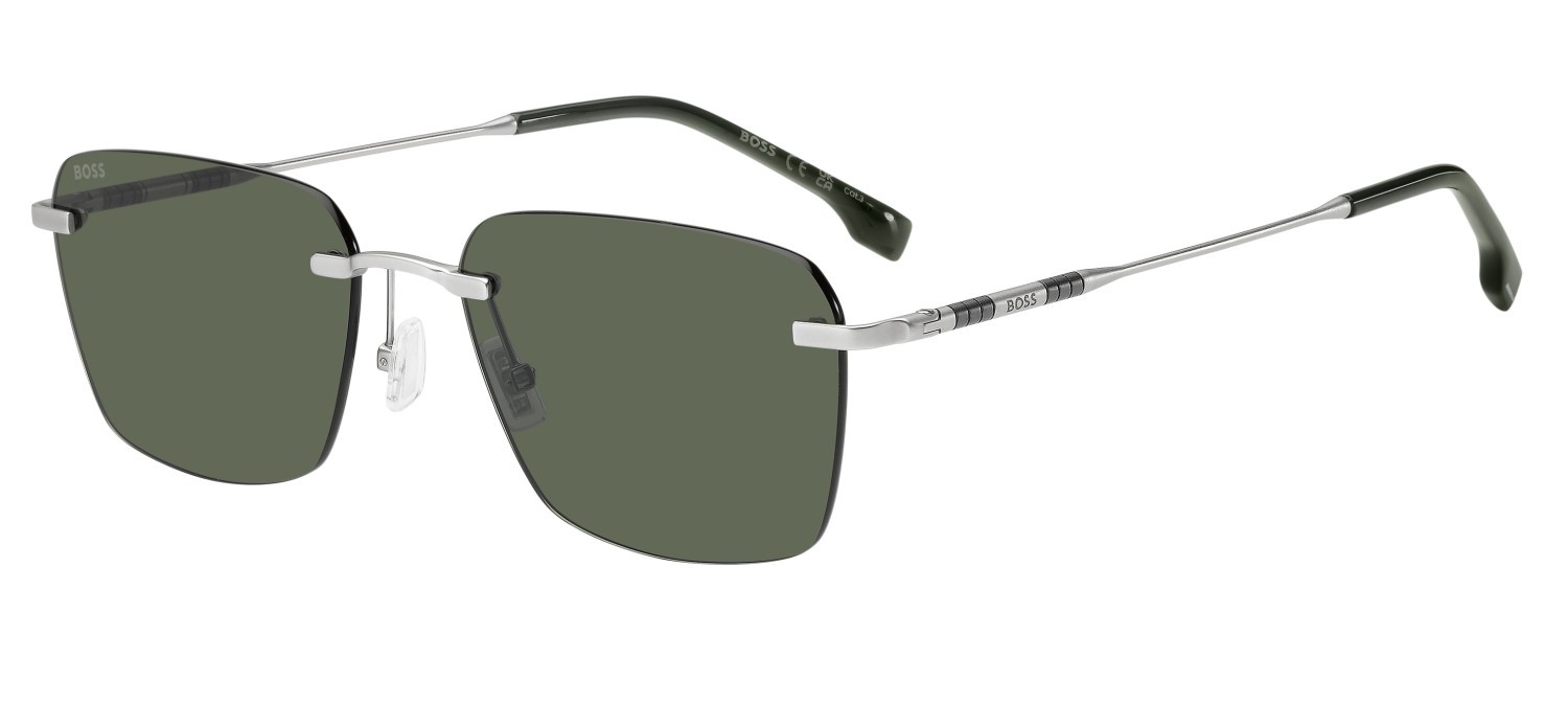 Sunglasses Hugo Boss 1925/F 208792 CTL QT color matte palladium shape square lenses green