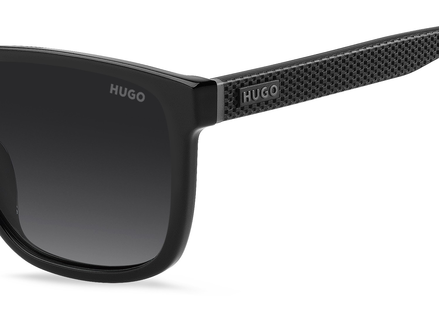 Sunglasses Hugo Hg 1391/G 208794 807 9O color black shape rectangle lenses dark grey shaded