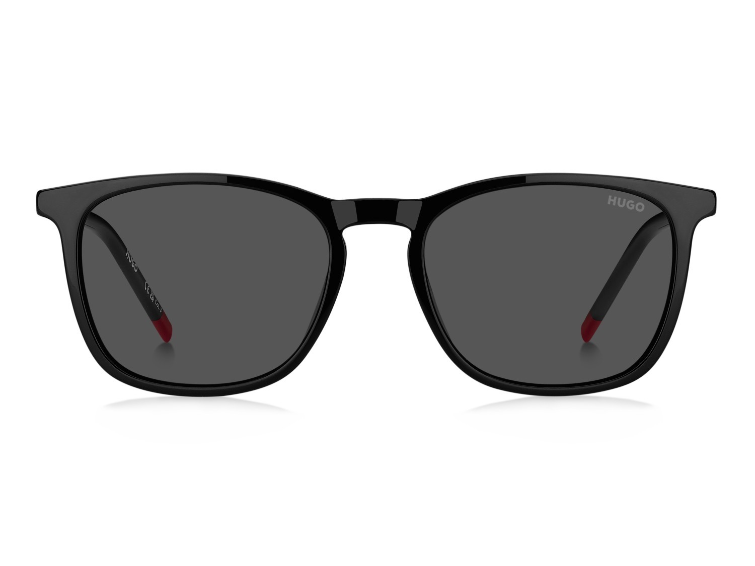 Sunglasses Hugo Hg 1399/S 208795 807 IR color black shape rectangle lenses grey