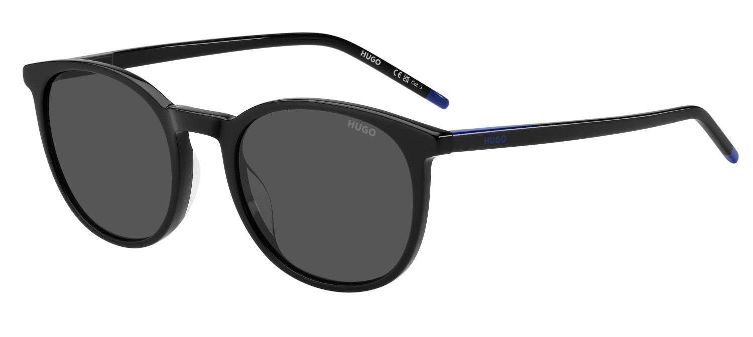 Sunglasses Hugo Hg 1400/G 208796 807 IR color black shape pantos lenses grey