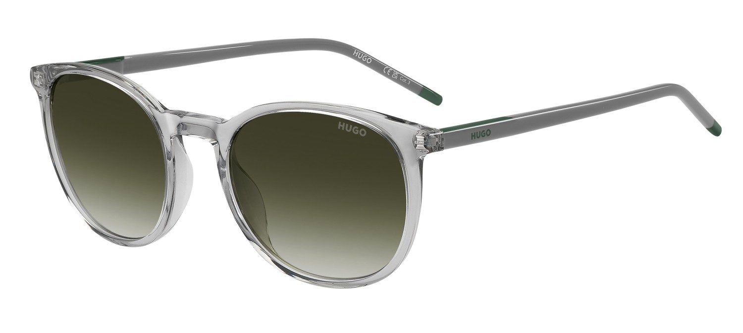 Sunglasses Hugo Hg 1400/G 208796 KB7 9K color grey shape pantos lenses green shaded