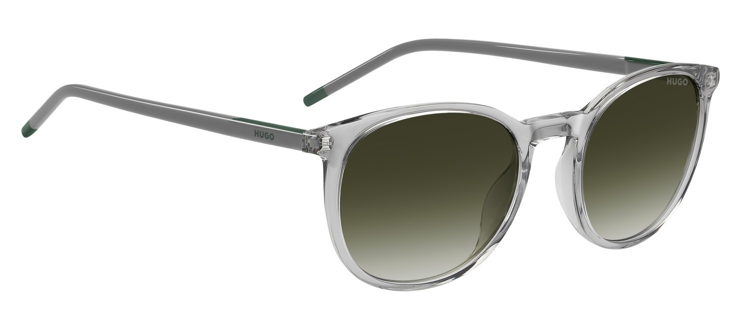 Sunglasses Hugo Hg 1400/G 208796 KB7 9K color grey shape pantos lenses green shaded