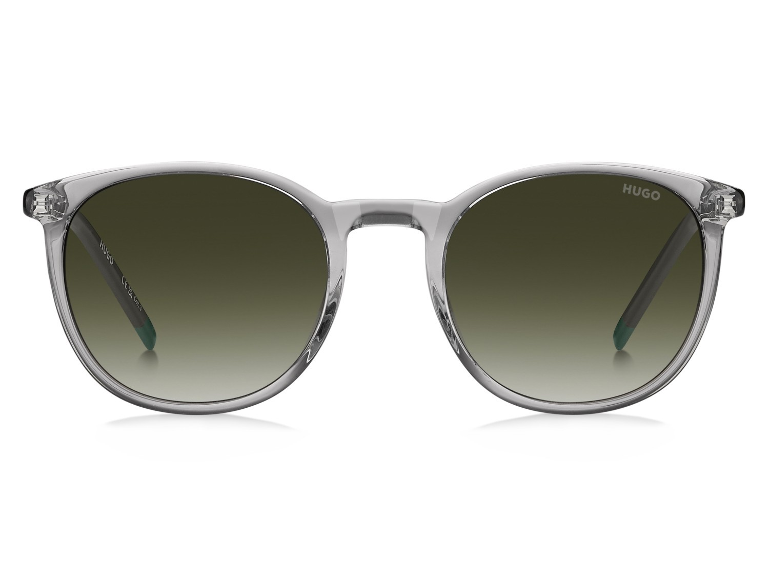 Sunglasses Hugo Hg 1400/G 208796 KB7 9K color grey shape pantos lenses green shaded