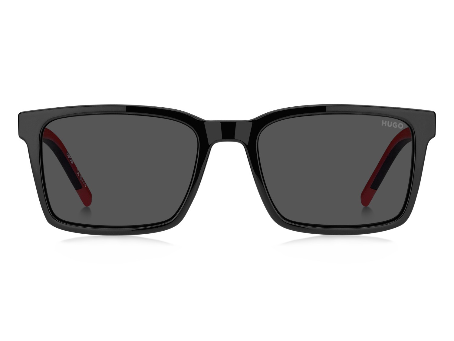 Sunglasses Hugo Hg 1392/S 208798 807 IR color black shape rectangle lenses grey