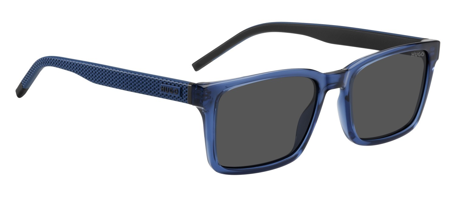 Sunglasses Hugo Hg 1392/S 208798 PJP IR color blue shape rectangle lenses grey