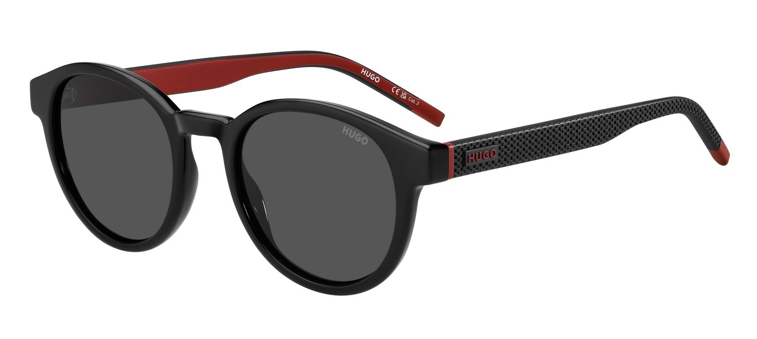Sunglasses Hugo Hg 1390/S 208799 807 IR color black shape pantos lenses grey