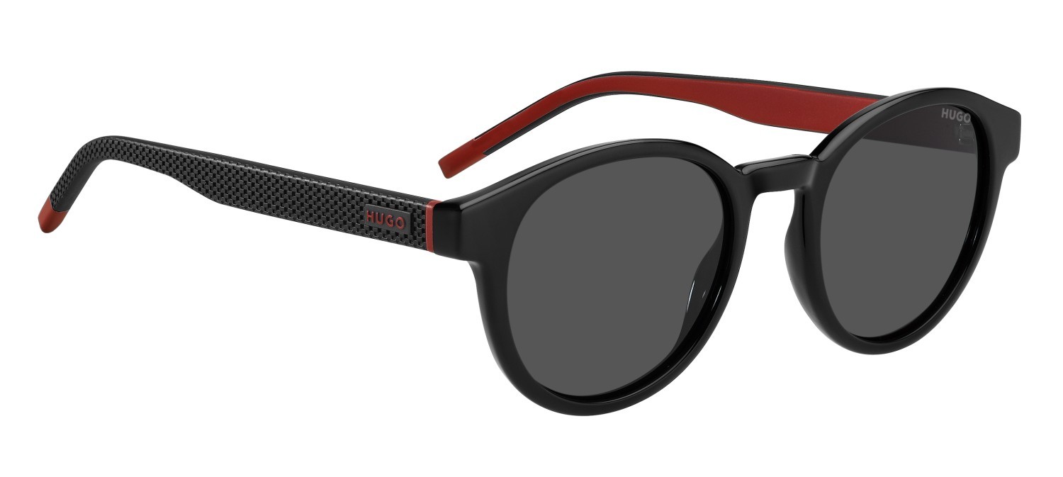 Sunglasses Hugo Hg 1390/S 208799 807 IR color black shape pantos lenses grey