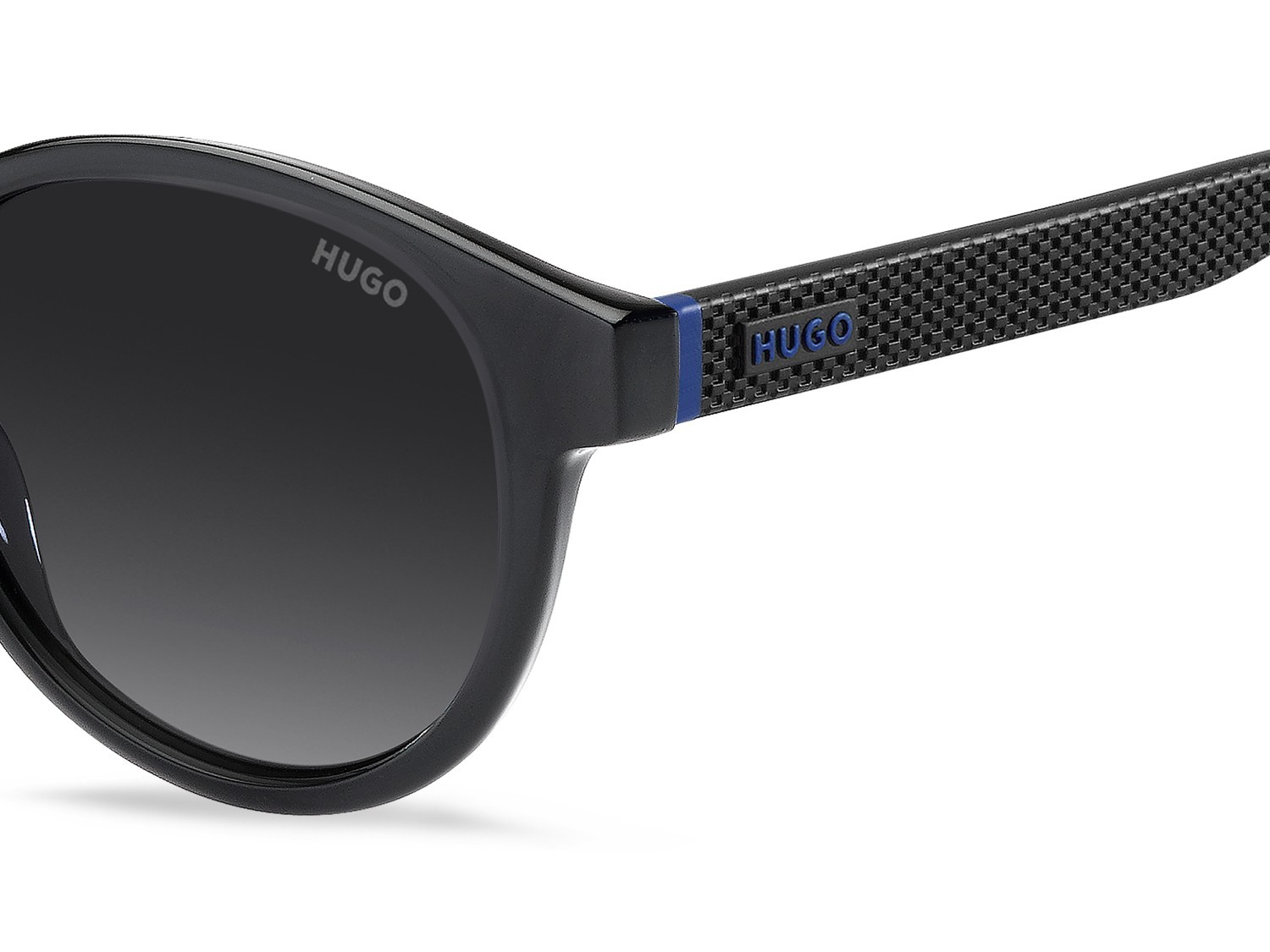 Sunglasses Hugo Hg 1390/S 208799 KAC 9O color shaded grey texture transparent gre shape pantos lenses dark grey shaded