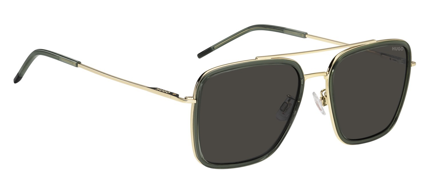 Sunglasses Hugo Hg 1404/G 208802 1ED IR color green shape square lenses grey