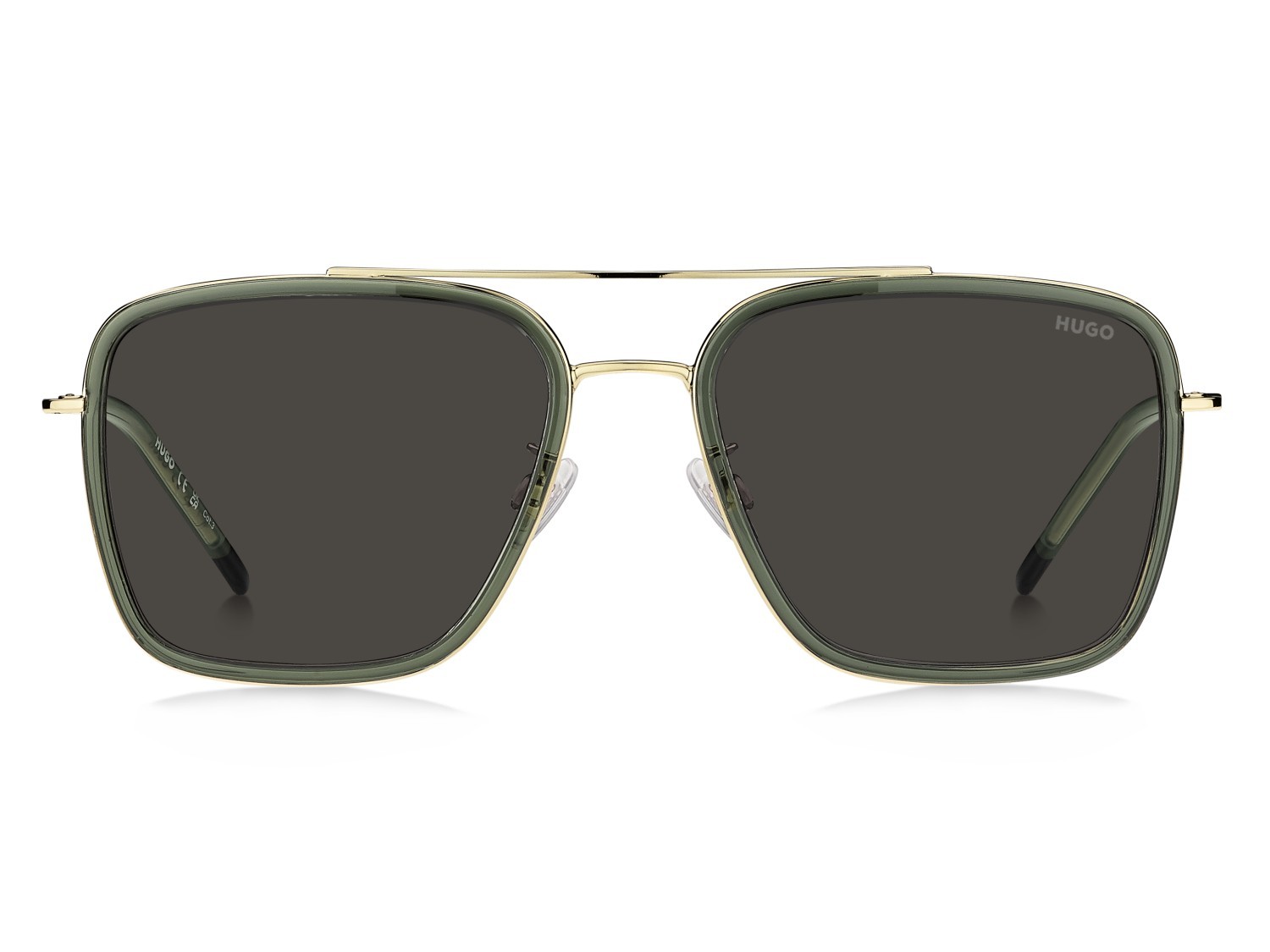 Sunglasses Hugo Hg 1404/G 208802 1ED IR color green shape square lenses grey