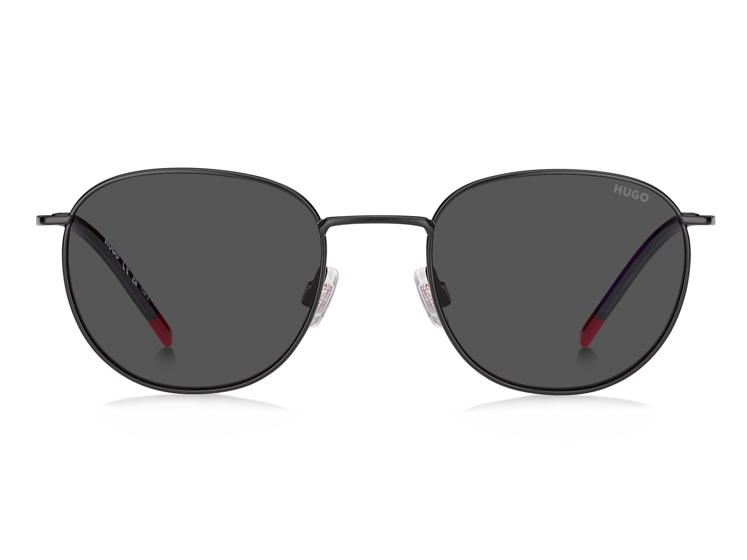Sunglasses Hugo Hg 1405/S 208803 003 IR color matte black shape pantos lenses grey