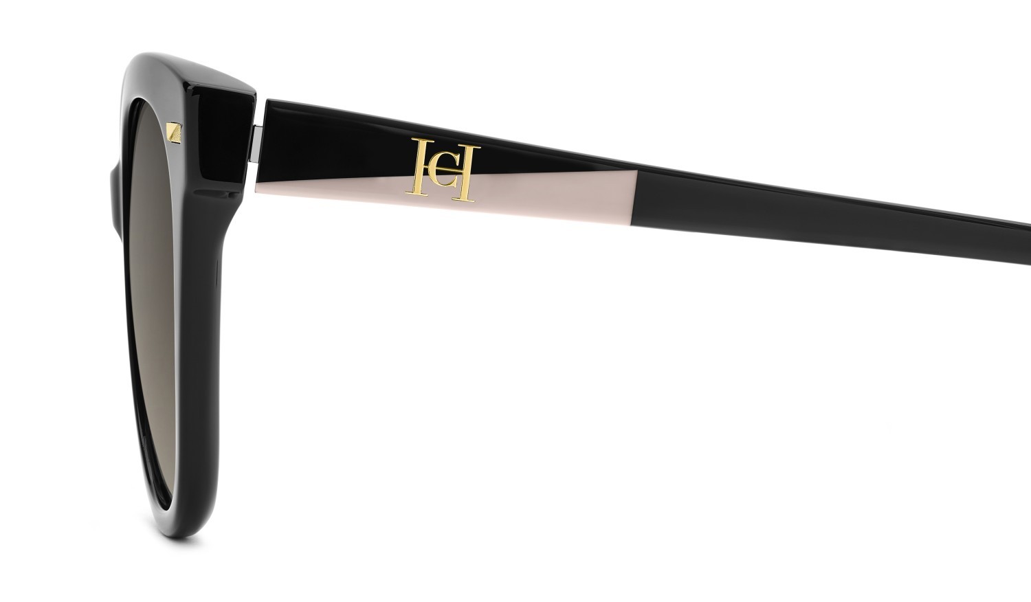 Occhiali da sole Carolina Herrera Her 0360/S 208807 807 HA colore black forma quadrato lenti brown shaded
