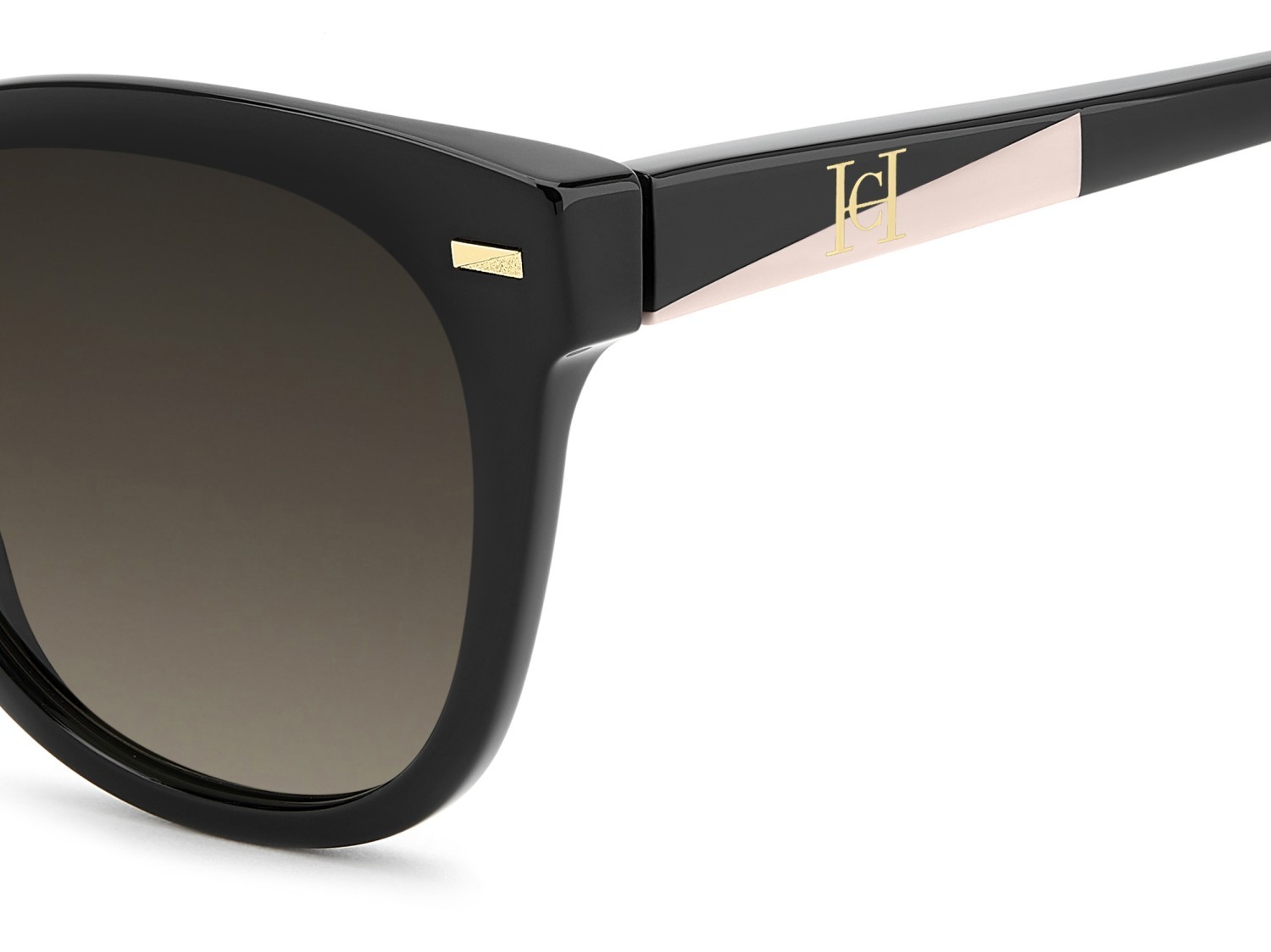 Occhiali da sole Carolina Herrera Her 0360/S 208807 807 HA colore black forma quadrato lenti brown shaded