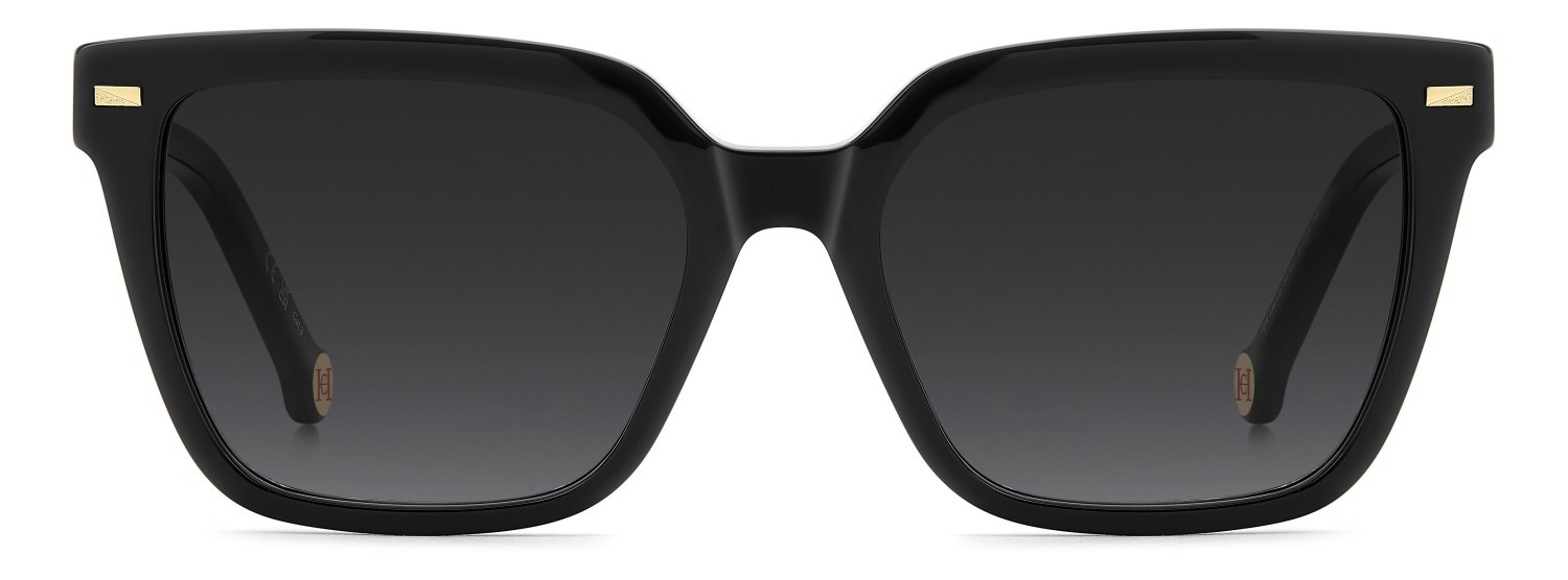 Occhiali da sole Carolina Herrera Her 0361/S 208808 807 9O colore black forma quadrato lenti dark grey shaded