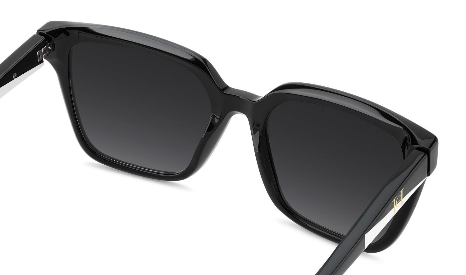 Occhiali da sole Carolina Herrera Her 0361/S 208808 807 9O colore black forma quadrato lenti dark grey shaded