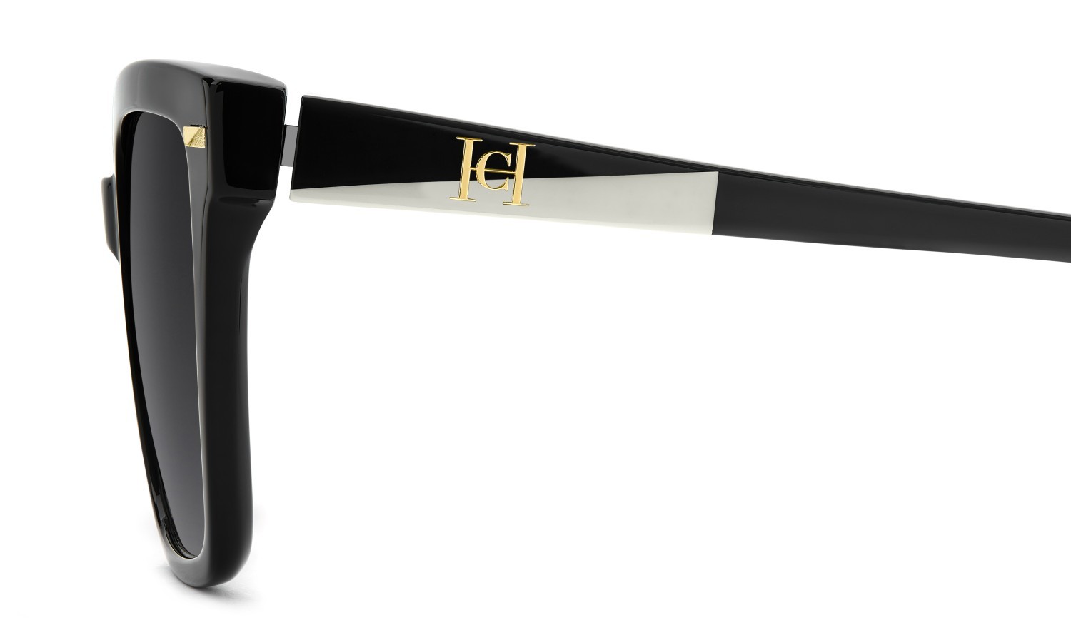 Occhiali da sole Carolina Herrera Her 0361/S 208808 807 9O colore black forma quadrato lenti dark grey shaded