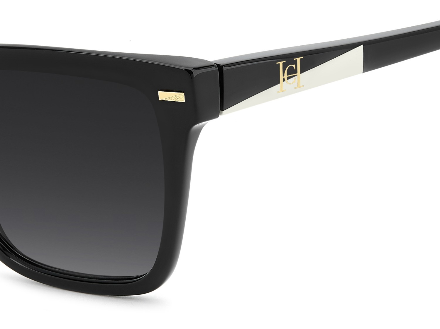 Occhiali da sole Carolina Herrera Her 0361/S 208808 807 9O colore black forma quadrato lenti dark grey shaded