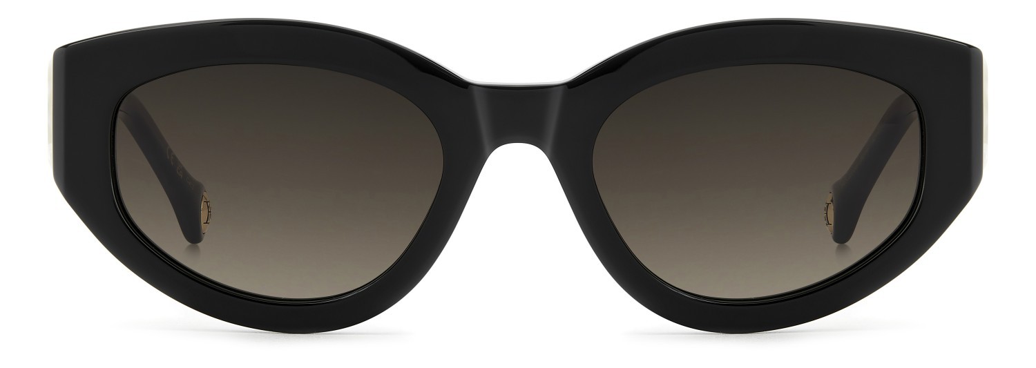 Sunglasses Carolina Herrera Her 0370/S 208809 807 HA color black shape oval lenses brown shaded