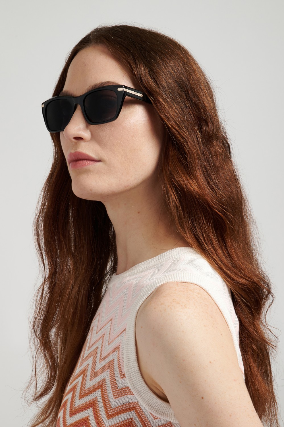 Sonnenbrillen Missoni Mis 0289/S 208814 807 IR farbe black form rechteckig gläser grey