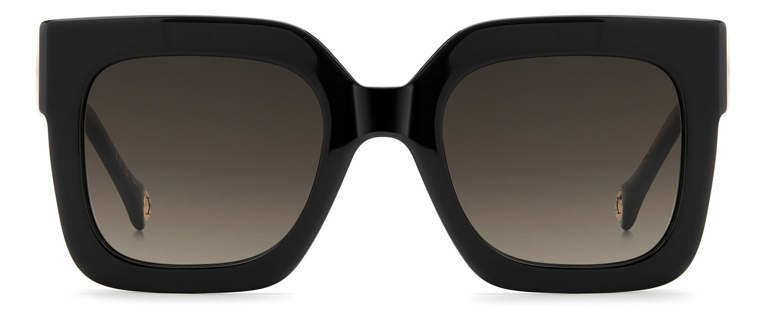 Occhiali da sole Carolina Herrera Her 0369/S 208817 GBY HA colore black marble forma quadrato lenti brown shaded
