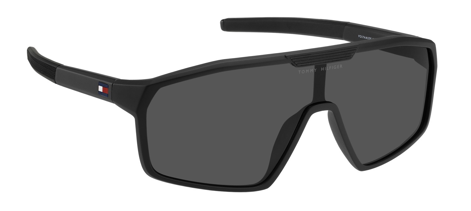 Sunglasses Tommy Hilfiger Th 2357/S 208821 003 IR color matte black shape mask lenses grey