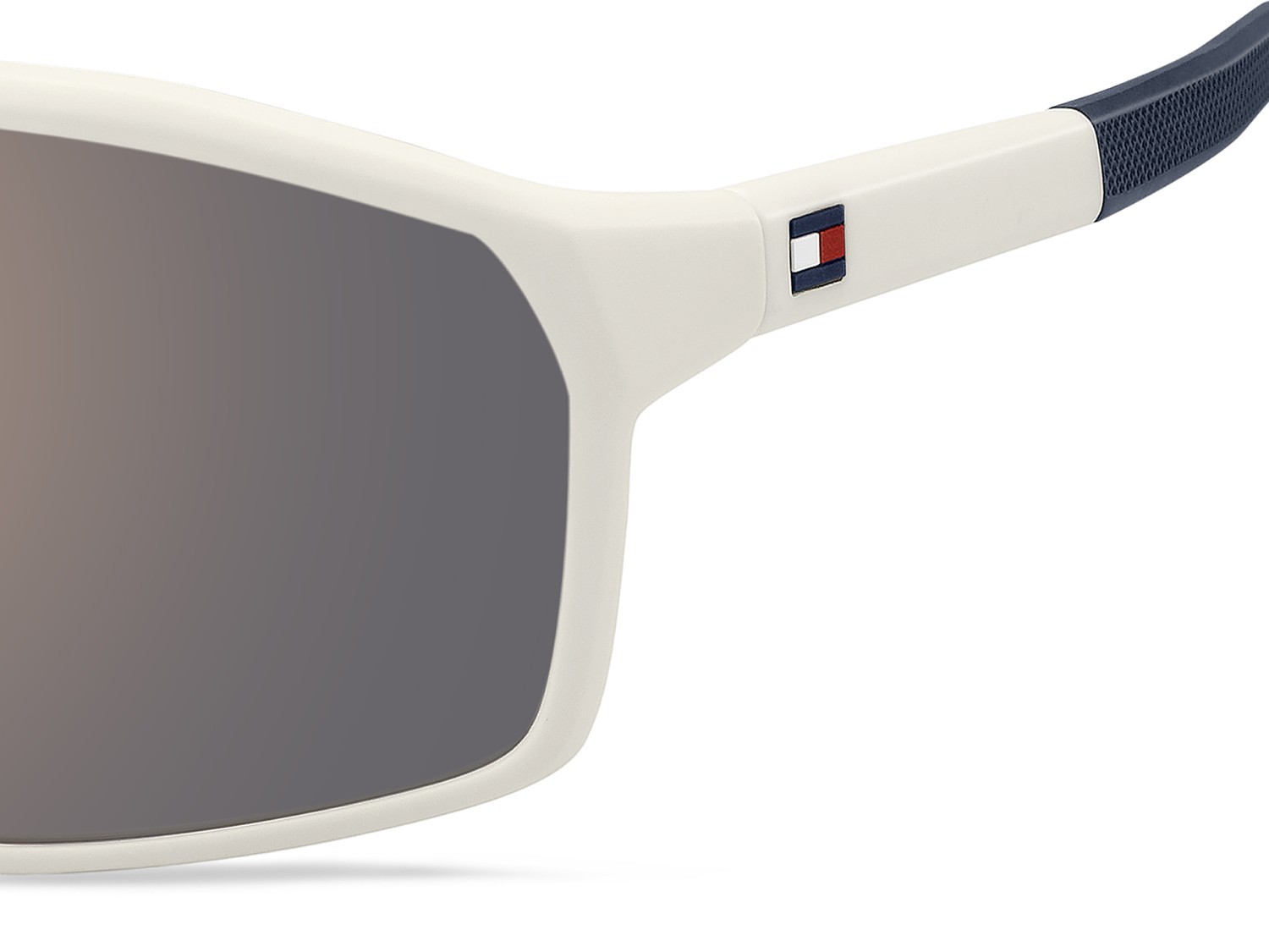 Sunglasses Tommy Hilfiger Th 2357/S 208821 6HT JO color matte white shape mask lenses grey bronze mirror