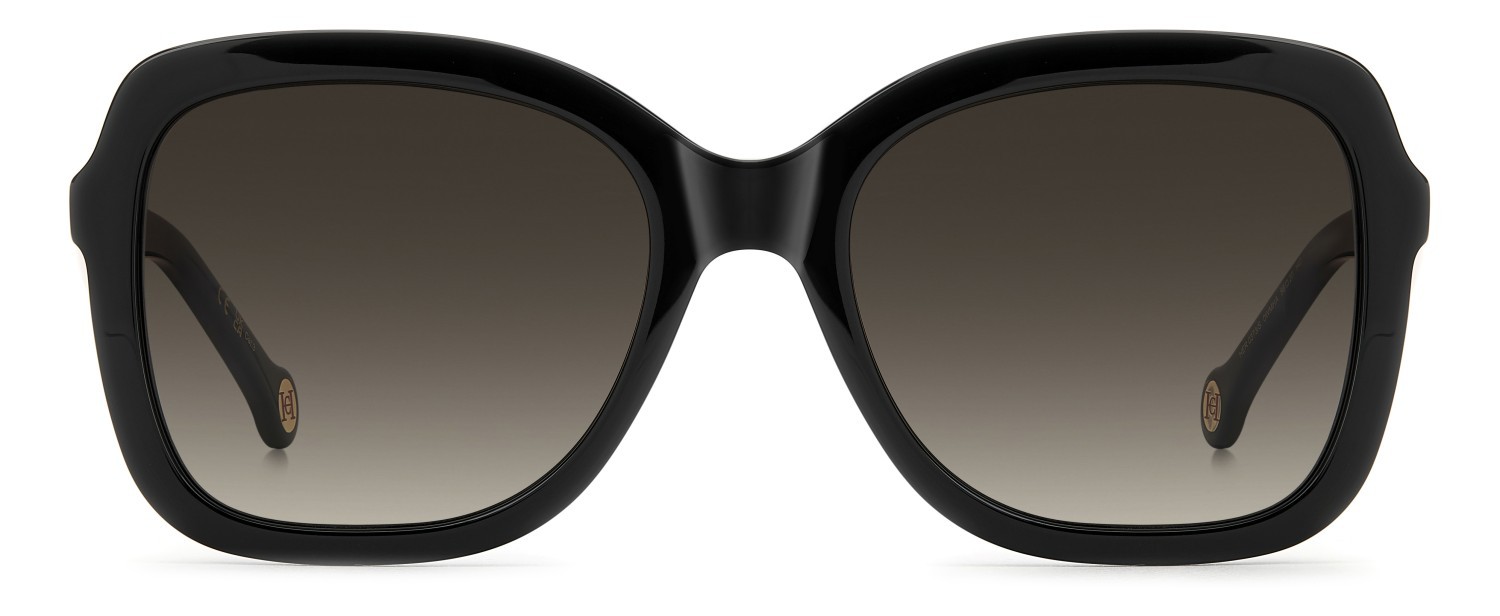 Occhiali da sole Carolina Herrera Her 0373/S 208824 0WM HA colore black beige forma quadrato lenti brown shaded