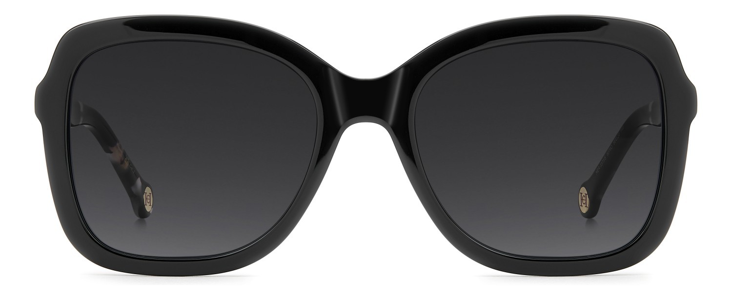 Occhiali da sole Carolina Herrera Her 0373/S 208824 807 9O colore black forma quadrato lenti dark grey shaded
