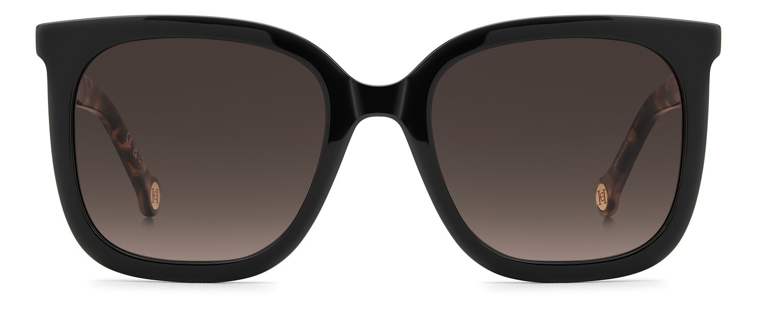 Occhiali da sole Carolina Herrera Her 0375/G 208825 807 HA colore black forma quadrato lenti brown shaded