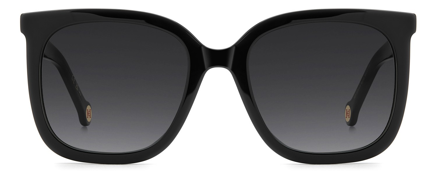 Occhiali da sole Carolina Herrera Her 0375/G 208825 80S 9O colore black white forma quadrato lenti dark grey shaded