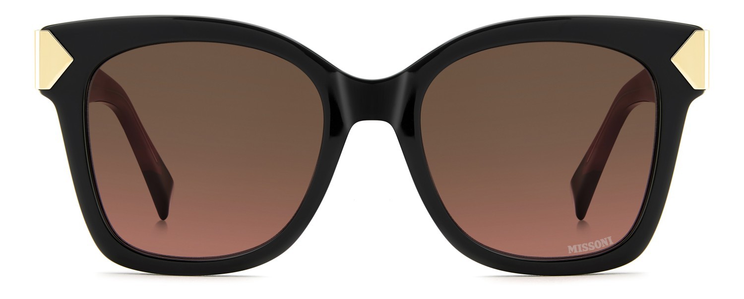 Sunglasses Missoni Mis 0284/S 208827 QFU M2 color black 6 shape square lenses brown pink shaded