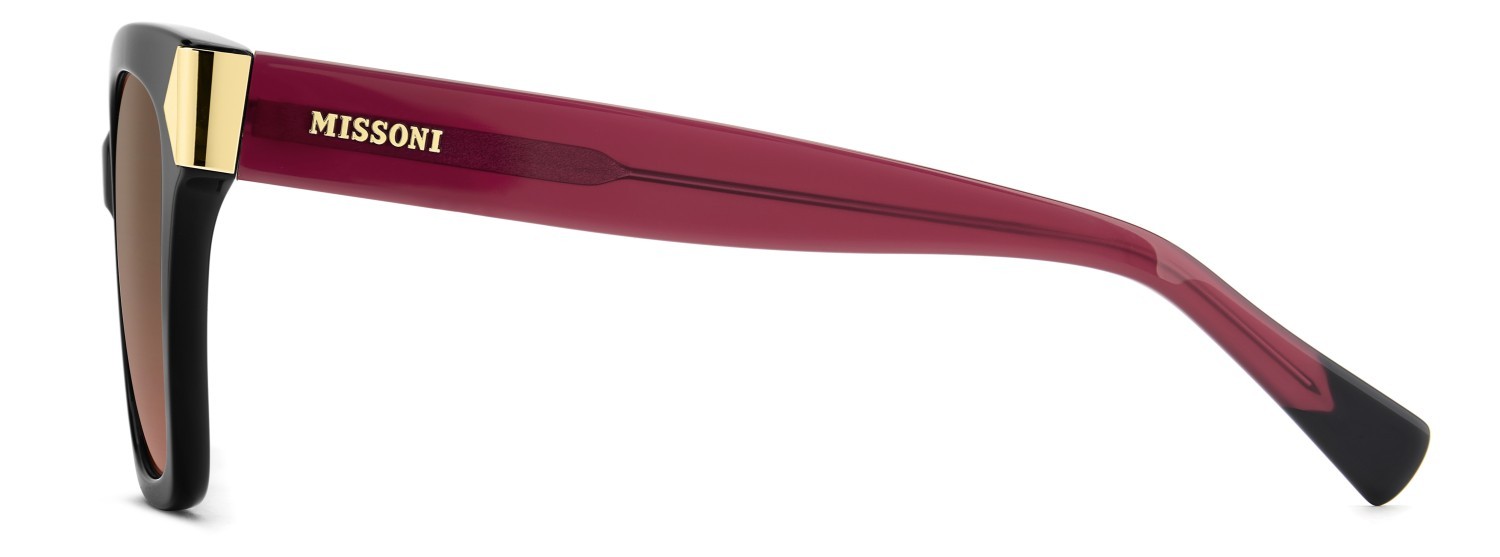 Sunglasses Missoni Mis 0284/S 208827 QFU M2 color black 6 shape square lenses brown pink shaded
