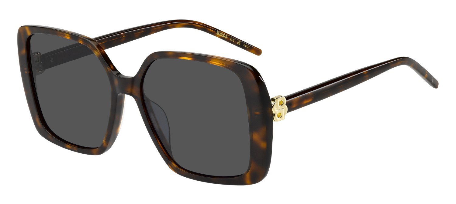 Occhiali da sole Hugo Boss 1939/G 208828 086 IR colore havana forma quadrato lenti grey