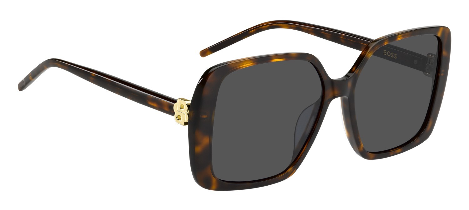 Occhiali da sole Hugo Boss 1939/G 208828 086 IR colore havana forma quadrato lenti grey