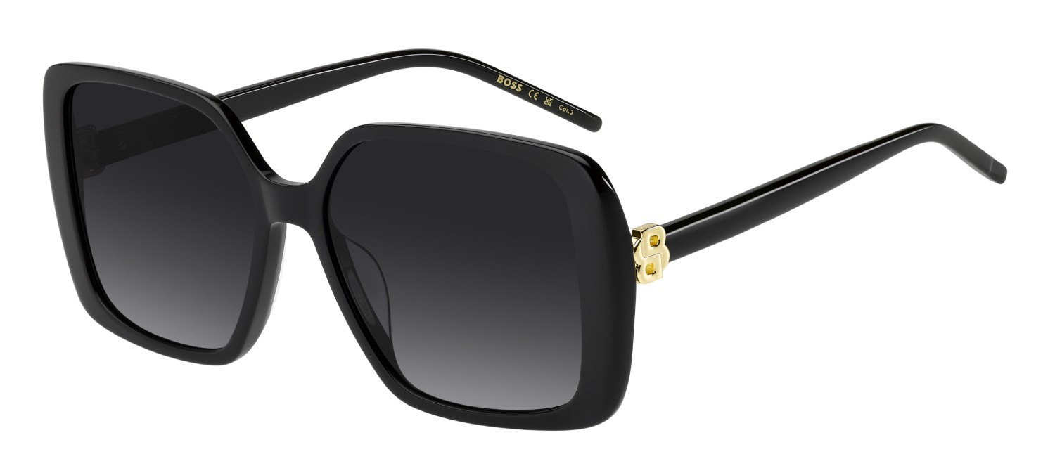 Occhiali da sole Hugo Boss 1939/G 208828 807 9O colore black forma quadrato lenti dark grey shaded