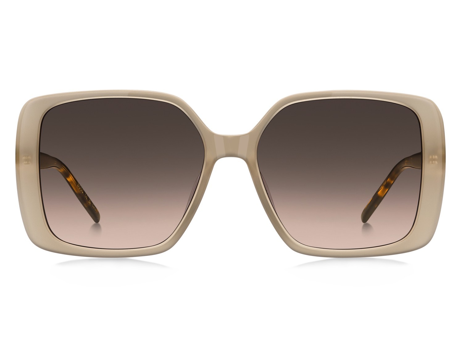 Occhiali da sole Hugo Boss 1939/G 208828 FWM HA colore nude forma quadrato lenti brown shaded