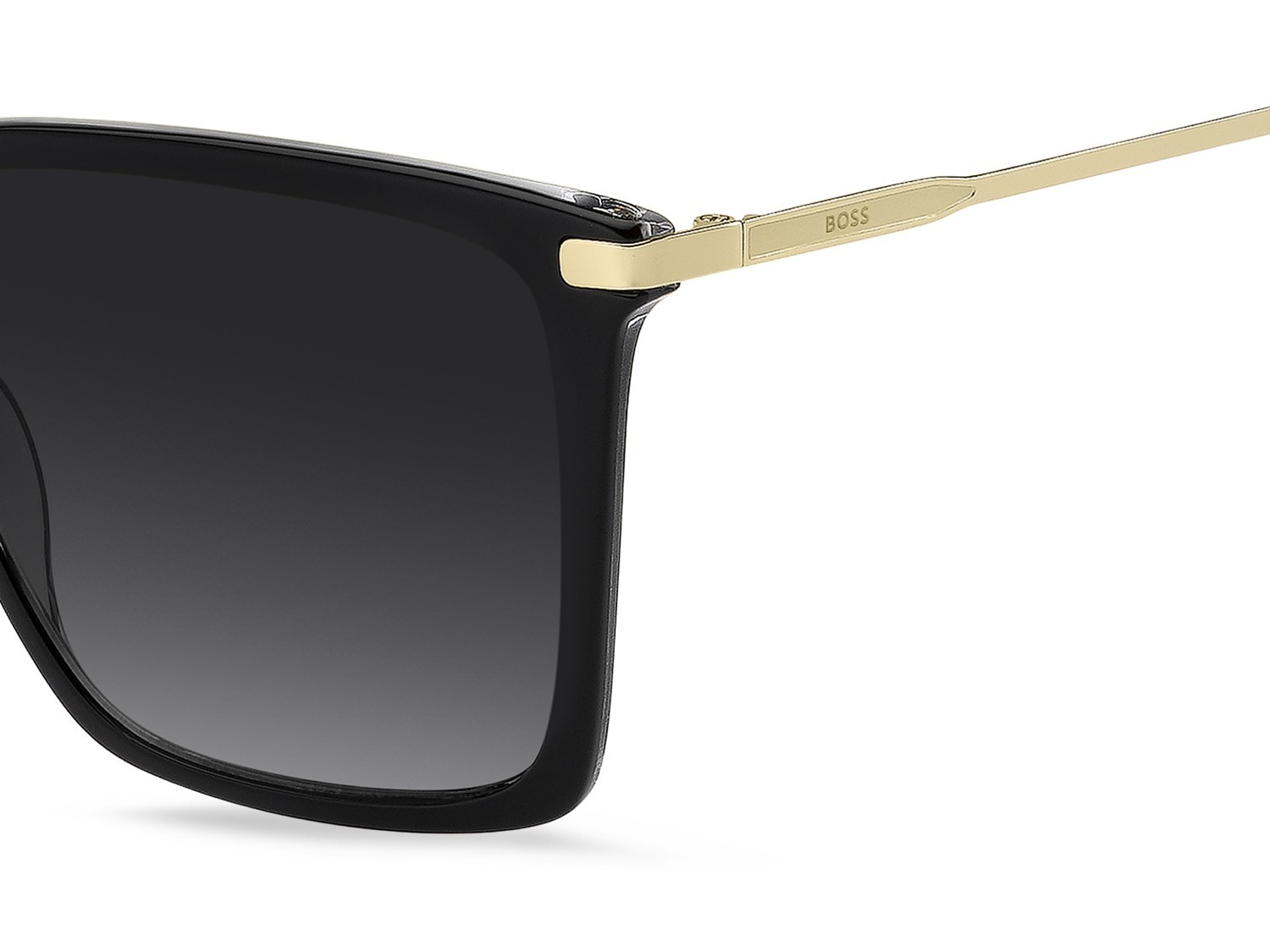 Sunglasses Hugo Boss 1947/S 208829 EI7 9O color black crystal 2 shape square lenses dark grey shaded