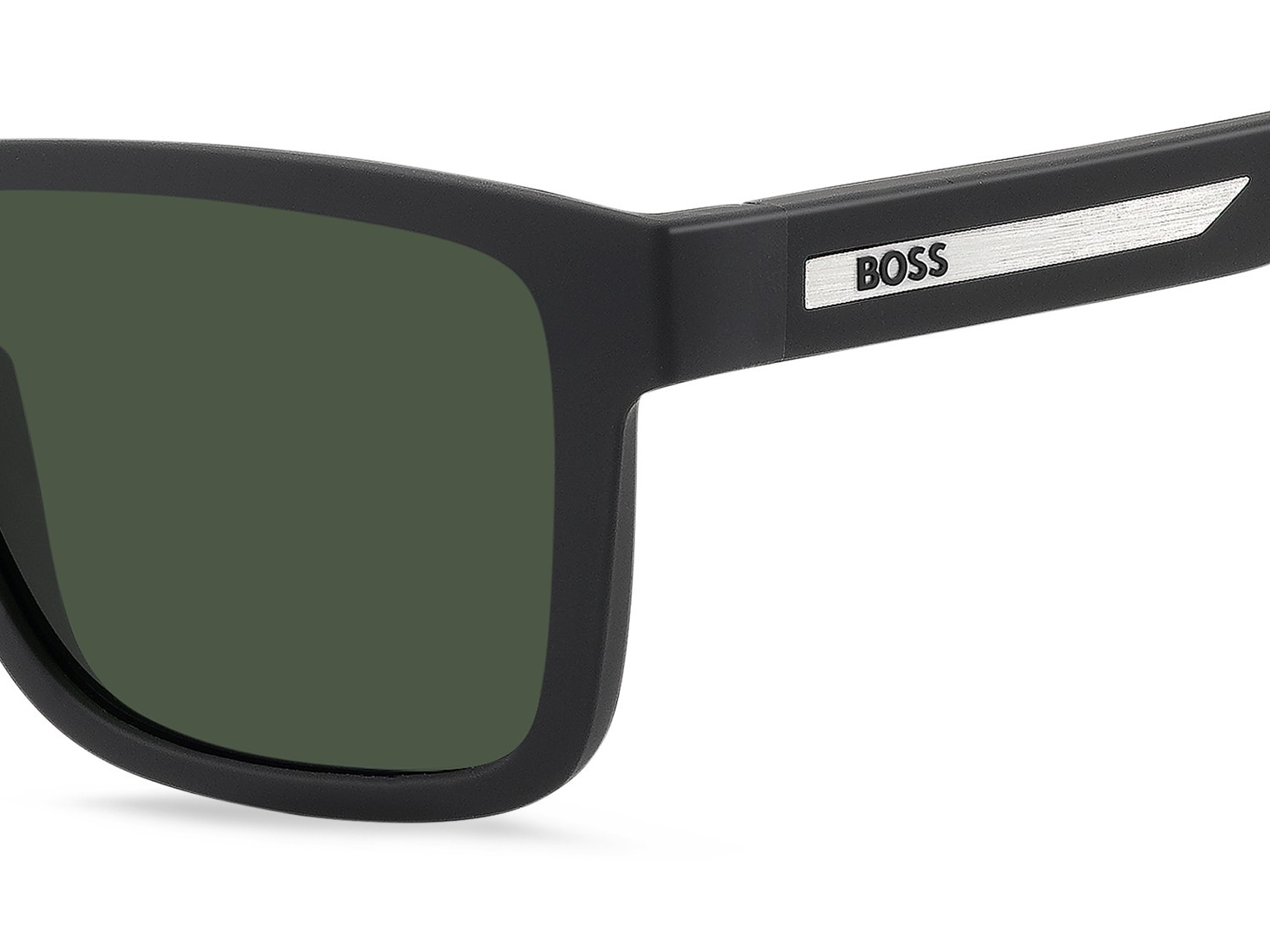 Occhiali da sole Hugo Boss 1907/S 208831 807 QT colore black forma quadrato lenti green