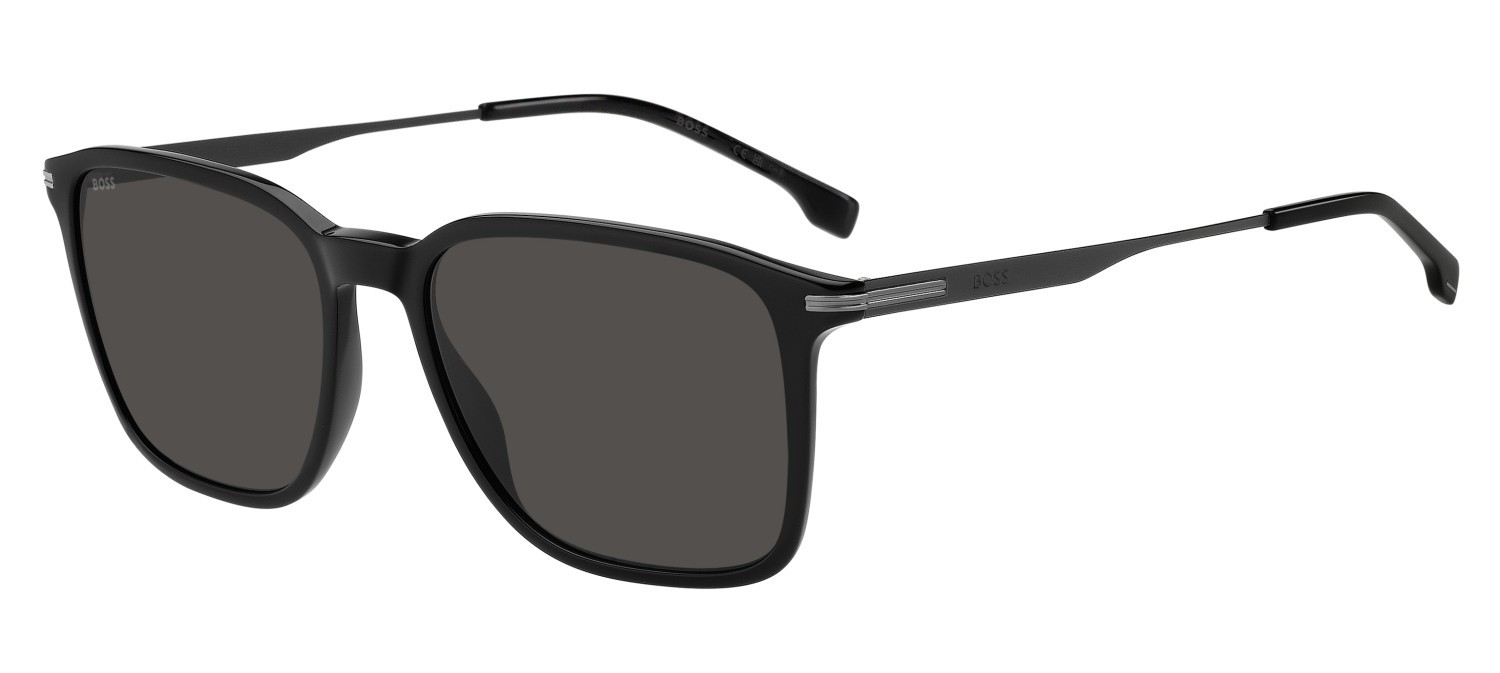 Sunglasses Hugo Boss 1886/S 208832 807 IR color black shape rectangle lenses grey