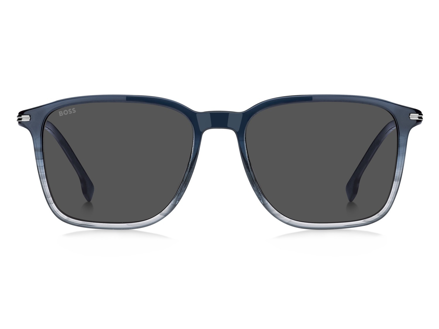 Occhiali da sole Hugo Boss 1886/S 208832 NLB IR colore blue striped grey forma rettangolare lenti grey