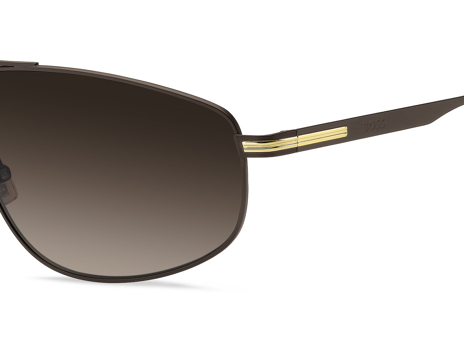 Occhiali da sole Hugo Boss 1887/S 208834 FG4 HA colore brown gold forma navigator lenti brown shaded
