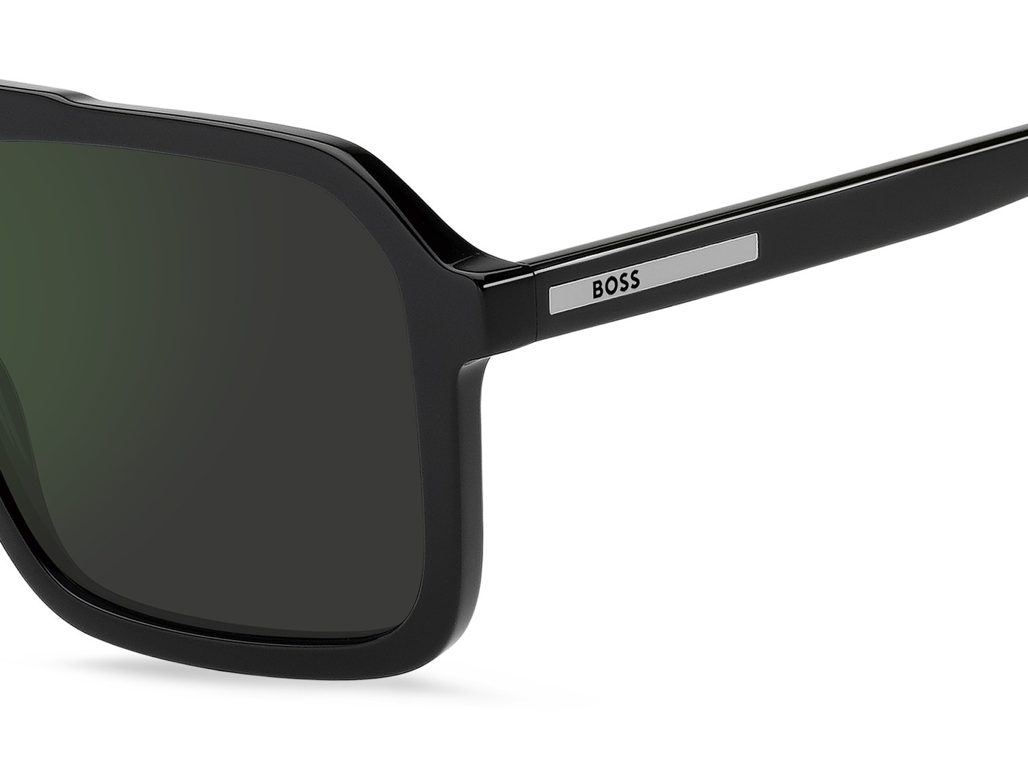 Occhiali da sole Hugo Boss 1894/S 208836 807 I8 colore black forma quadrato lenti grey high contrast green mirror antirefl