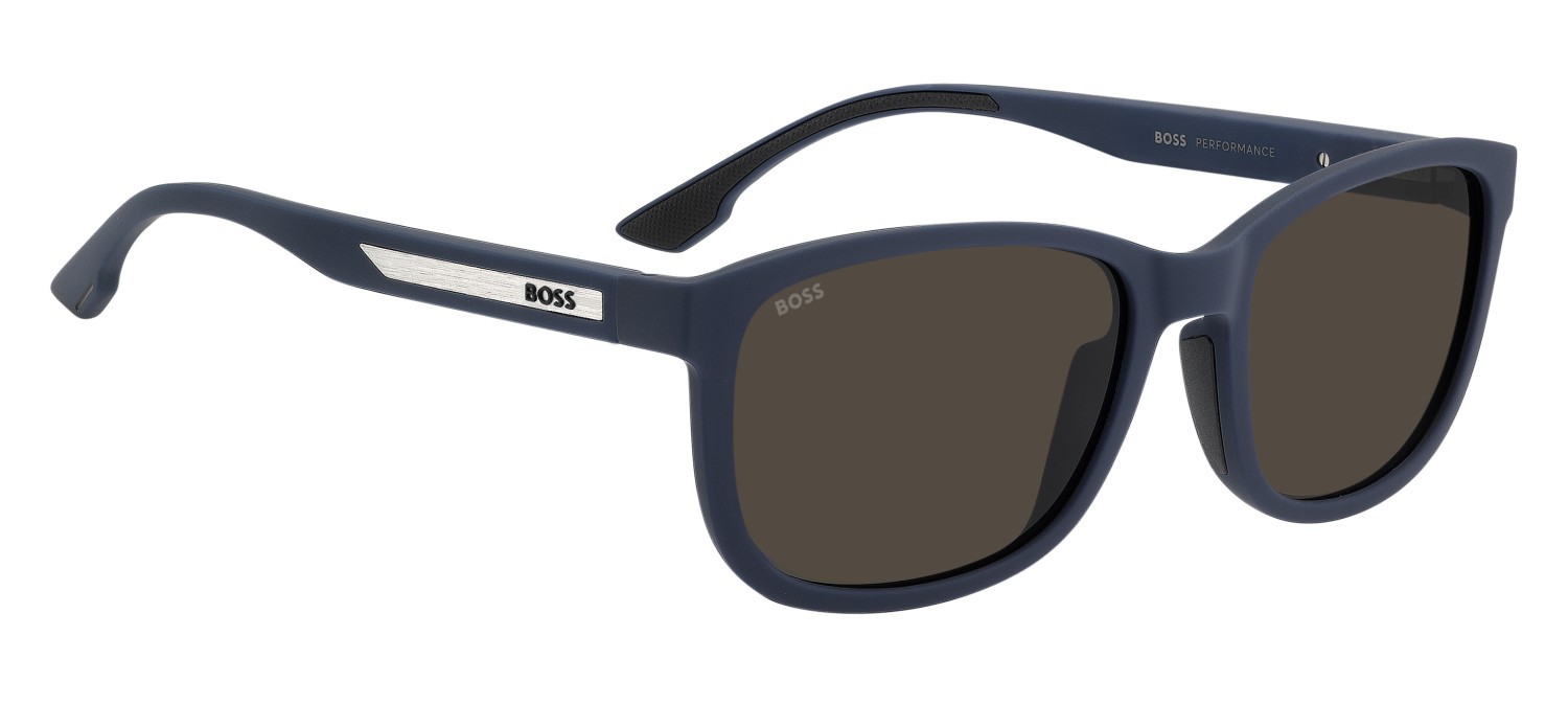 Occhiali da sole Hugo Boss 1905/G 208838 PJP IR colore blue forma rettangolare lenti grey