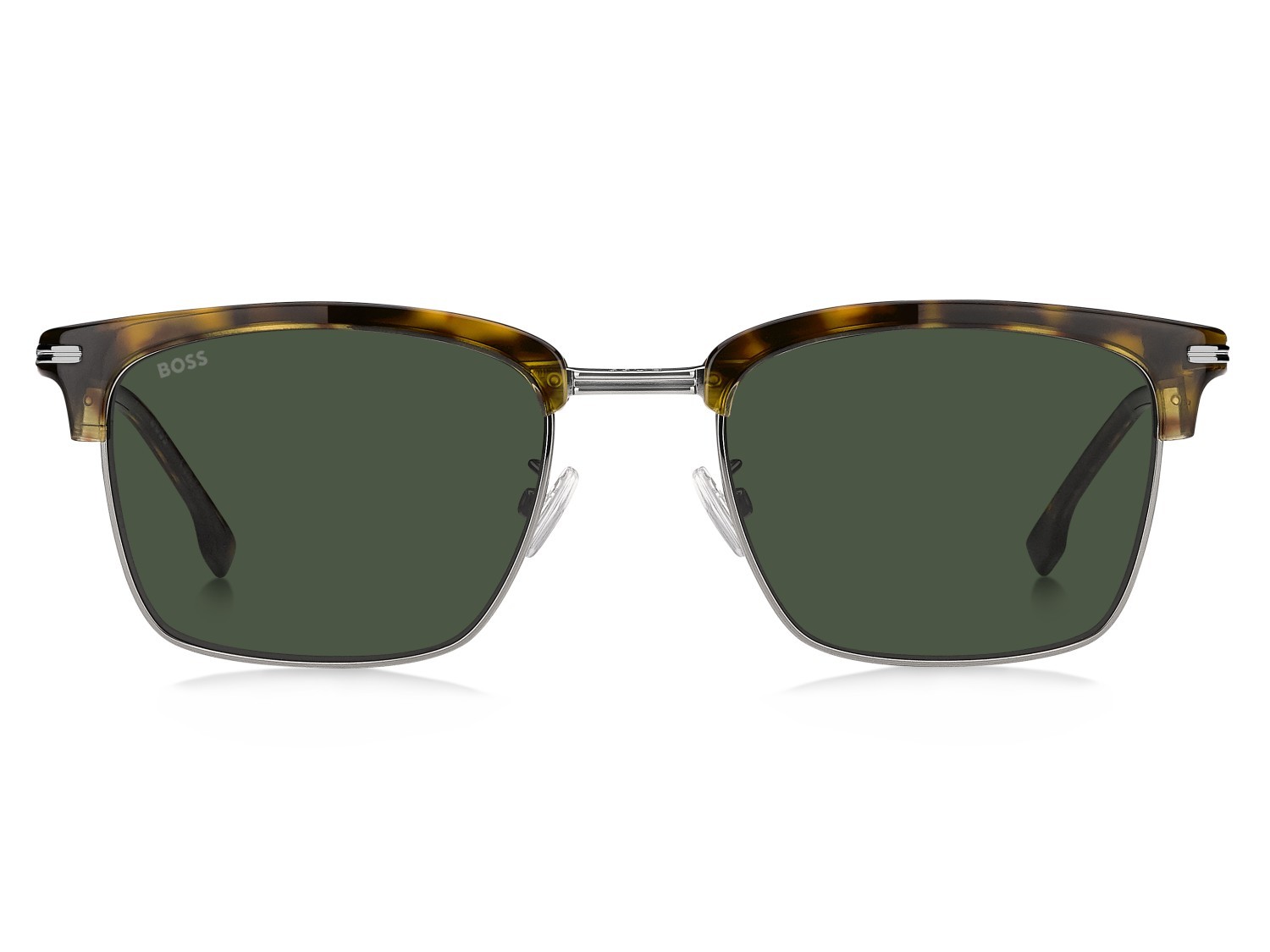 Occhiali da sole Hugo Boss 1888/G 208839 3MA QT colore havana ruthenium forma rettangolare lenti green